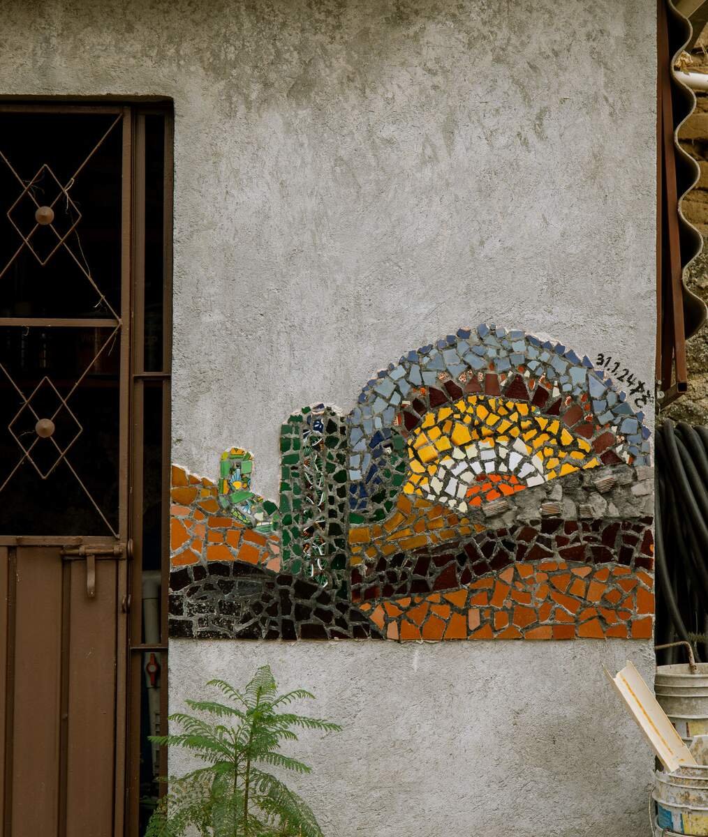 Mosaico de talavera hecho a mano